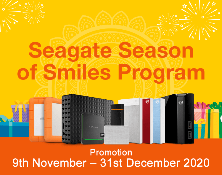 Seagate Season of Smiles Program - Promotion 9 Nov-31 Dec 2020